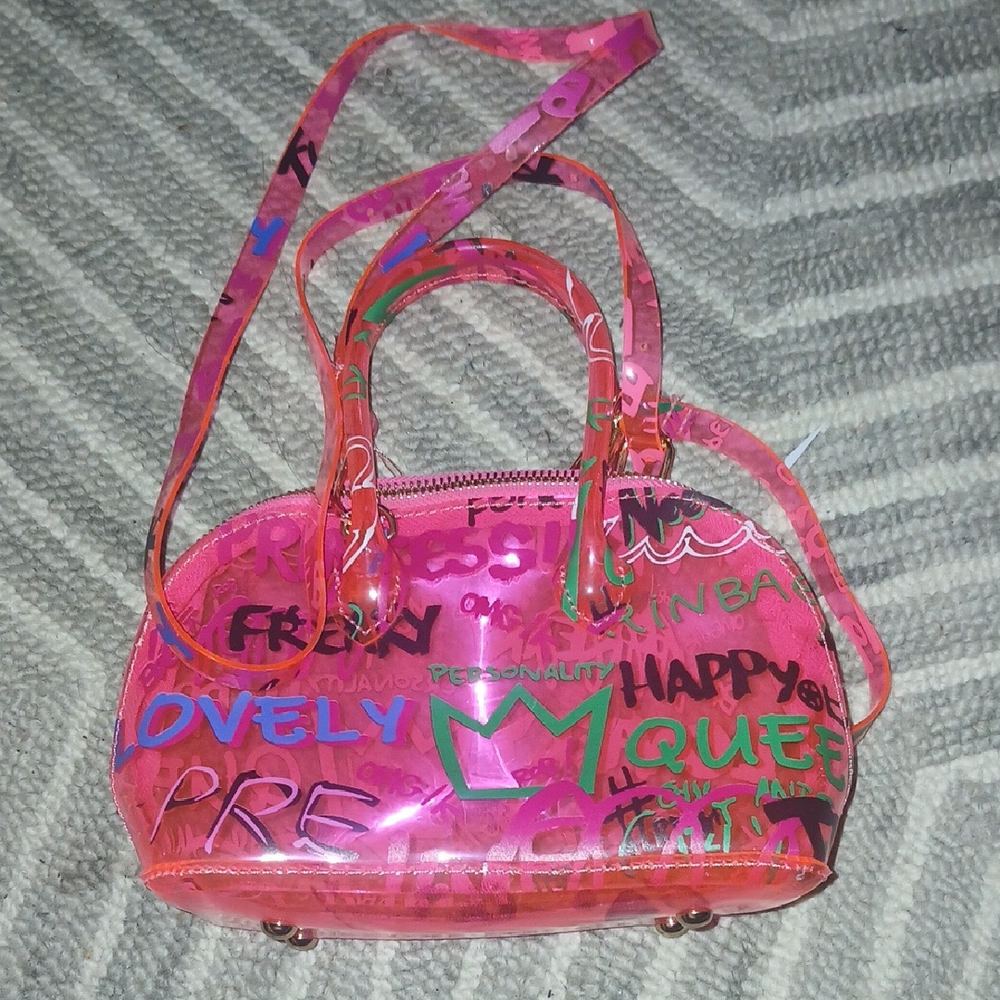 Pink Graphic Print Women's Bag